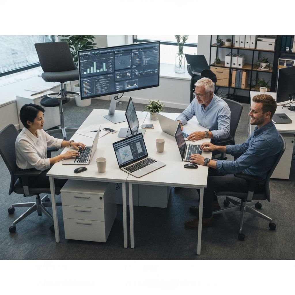 Professional Team Working